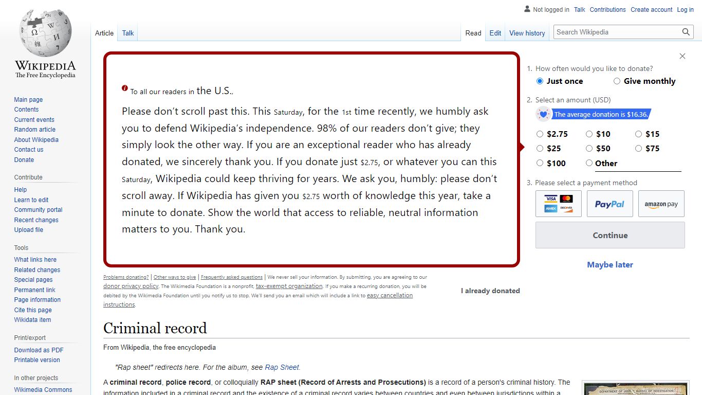 Criminal record - Wikipedia
